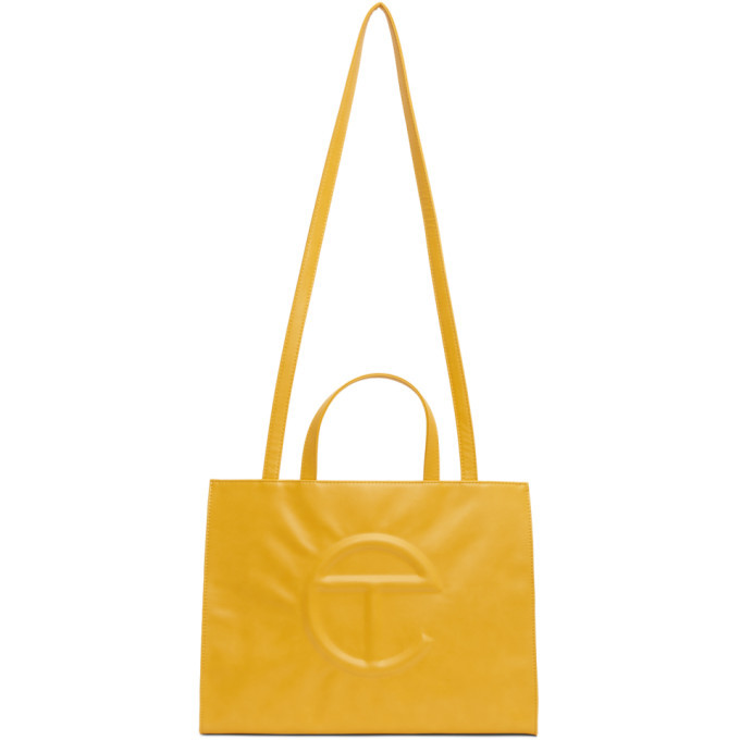 Photo: Telfar Yellow Medium Shopper Tote