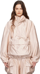 Simone Rocha Pink Drawstring Cargo Flap Pocket Detail Jacket