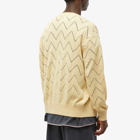 Eastlogue Men's Comb Pattern Cardigan in Mustard