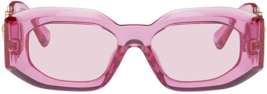 Versace Pink Maxi Medusa Biggie Sunglasses Versace 