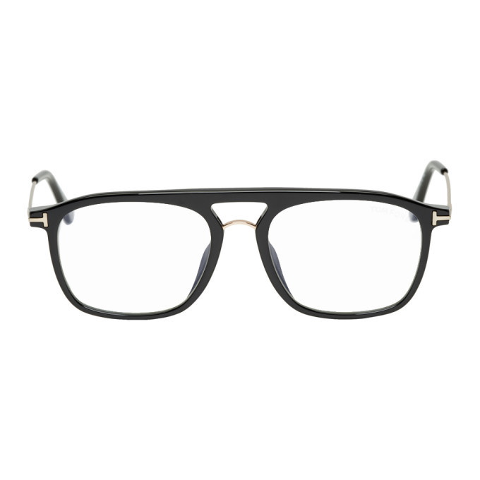 Photo: Tom Ford Black Blue Block Soft Square Glasses