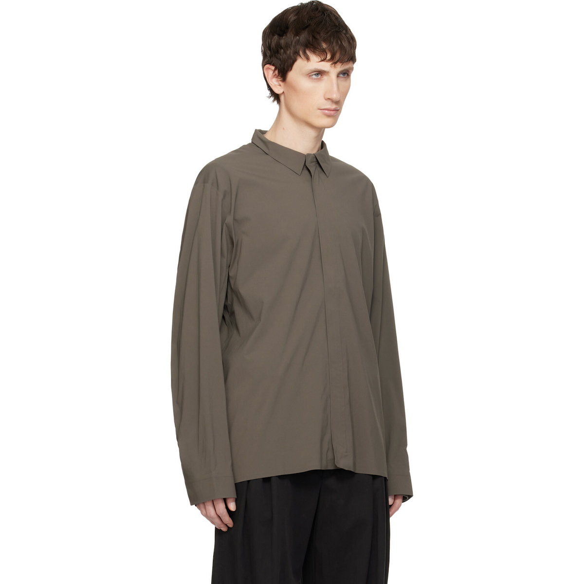 Veilance Taupe Metry Shirt