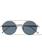 Cartier Eyewear - Round-Frame Gold-Tone Titanium Sunglasses