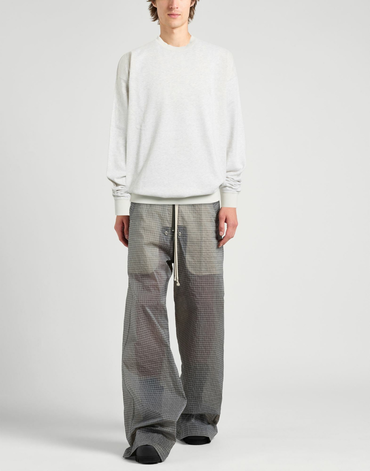 Y-3 Mens Sweatshirt Light in Grey