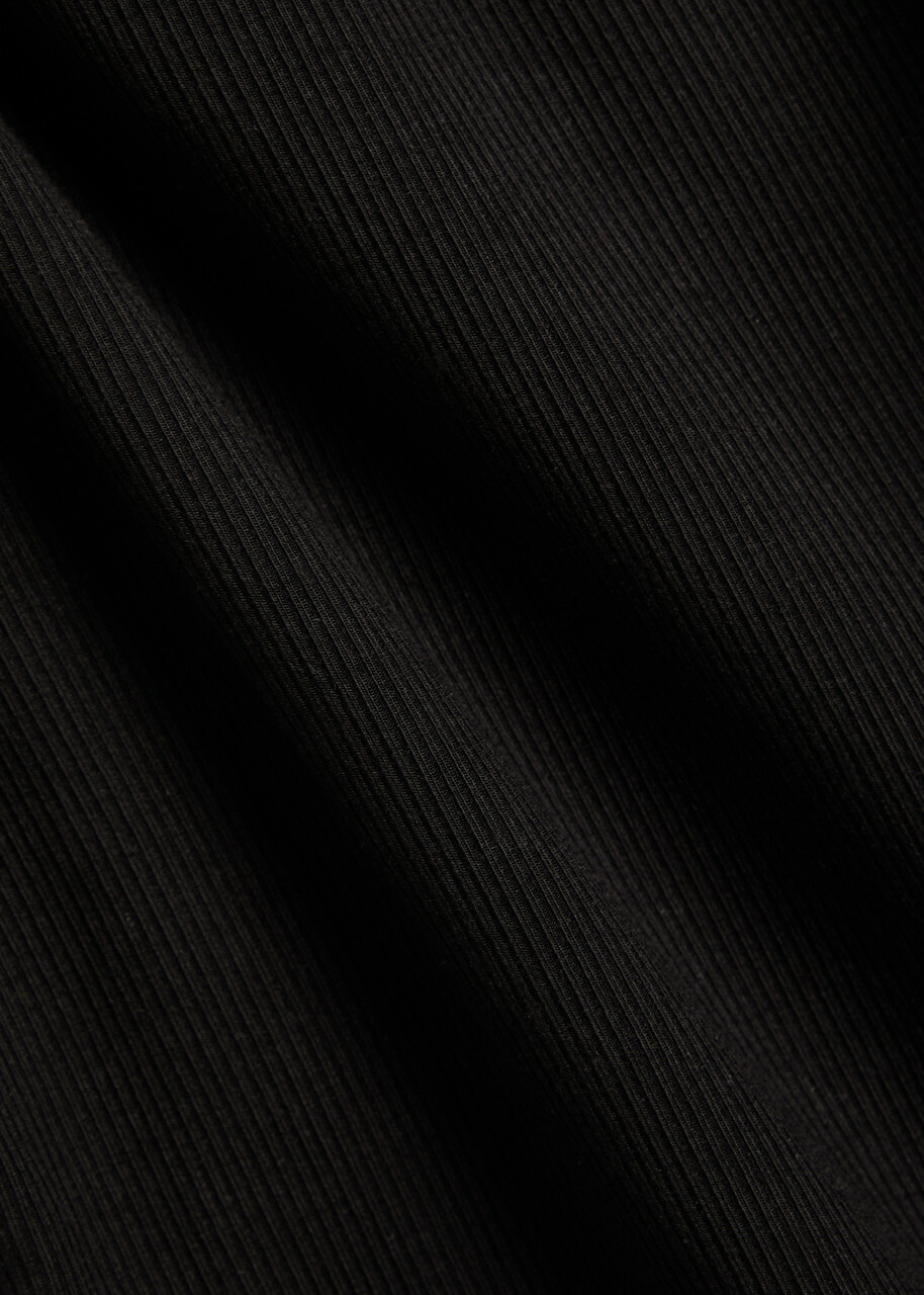 Tala 365 Ribbed Stretch-modal T-shirt Black