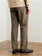 Oliver Spencer - Adler Straight-Leg Cotton-Tweed Trousers - Brown