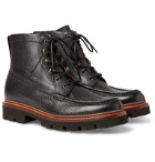 Grenson - Rocco Pebble-Grain Leather Boots - Black