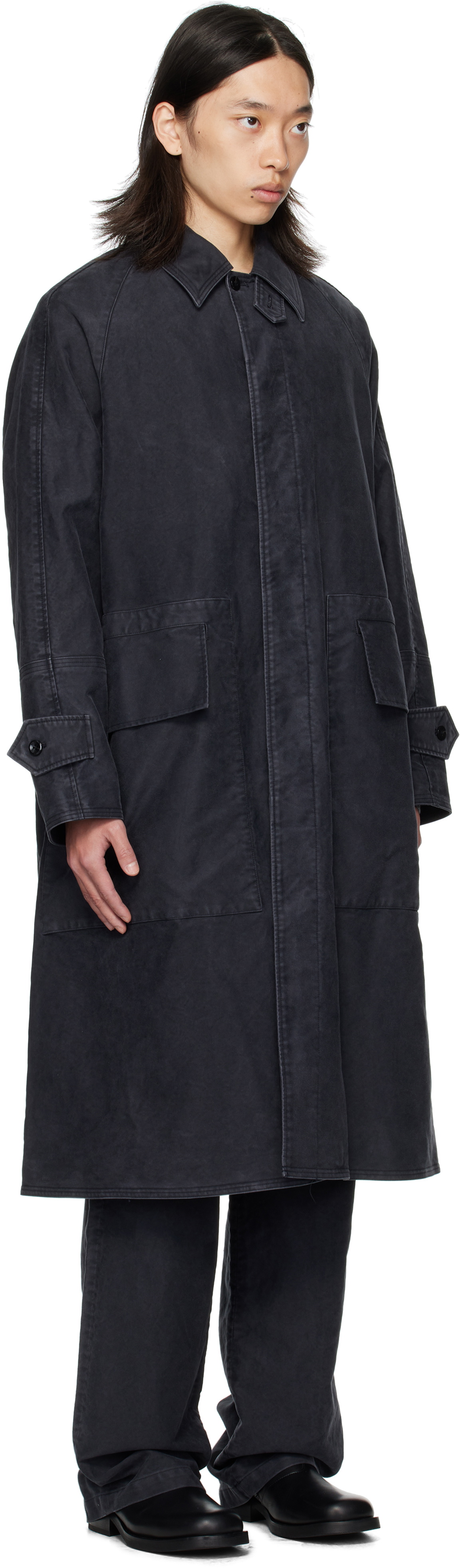 OUAT Black Mac Coat