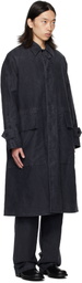 OUAT Black Mac Coat