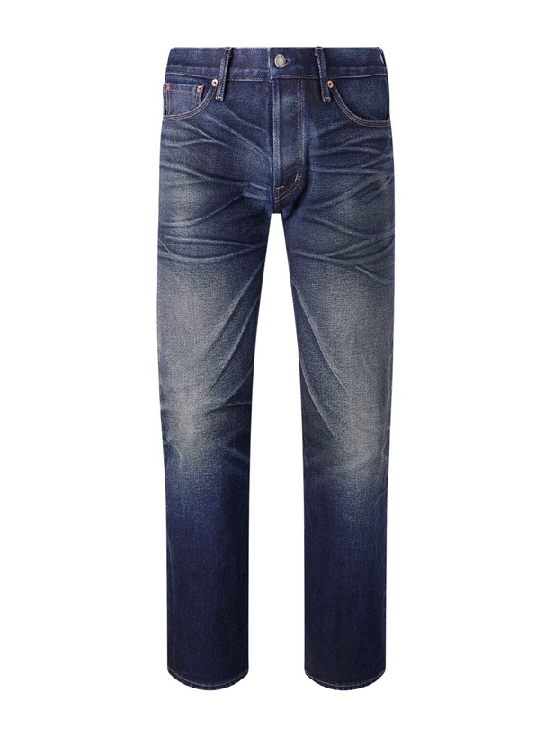Photo: TOM FORD - Straight-Leg Selvedge Jeans - Blue