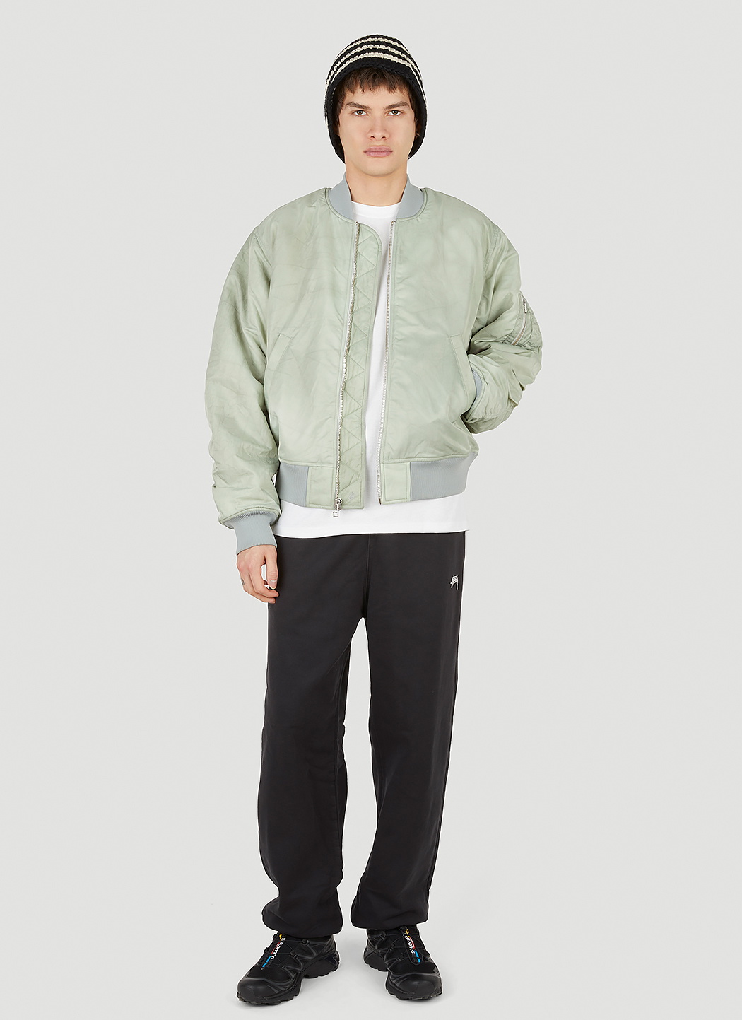 ジャケット・アウター stussy fright bomber jacket stussy fright