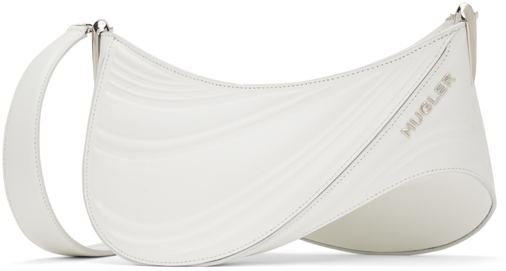 Photo: Mugler White Medium Spiral Curve 01 Bag