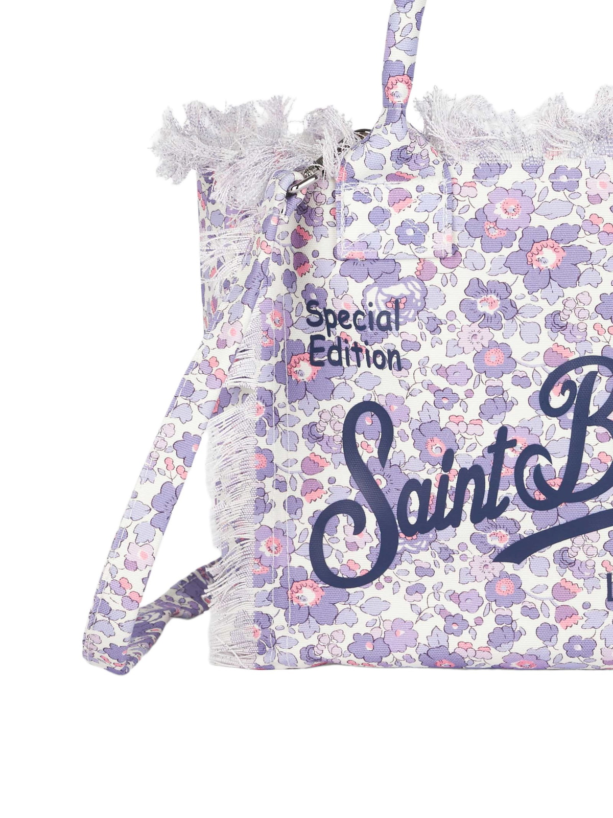 MC2 Saint Barth Betsy Cotton Canvas Colette Liberty Handbag |made With Liberty Fabric