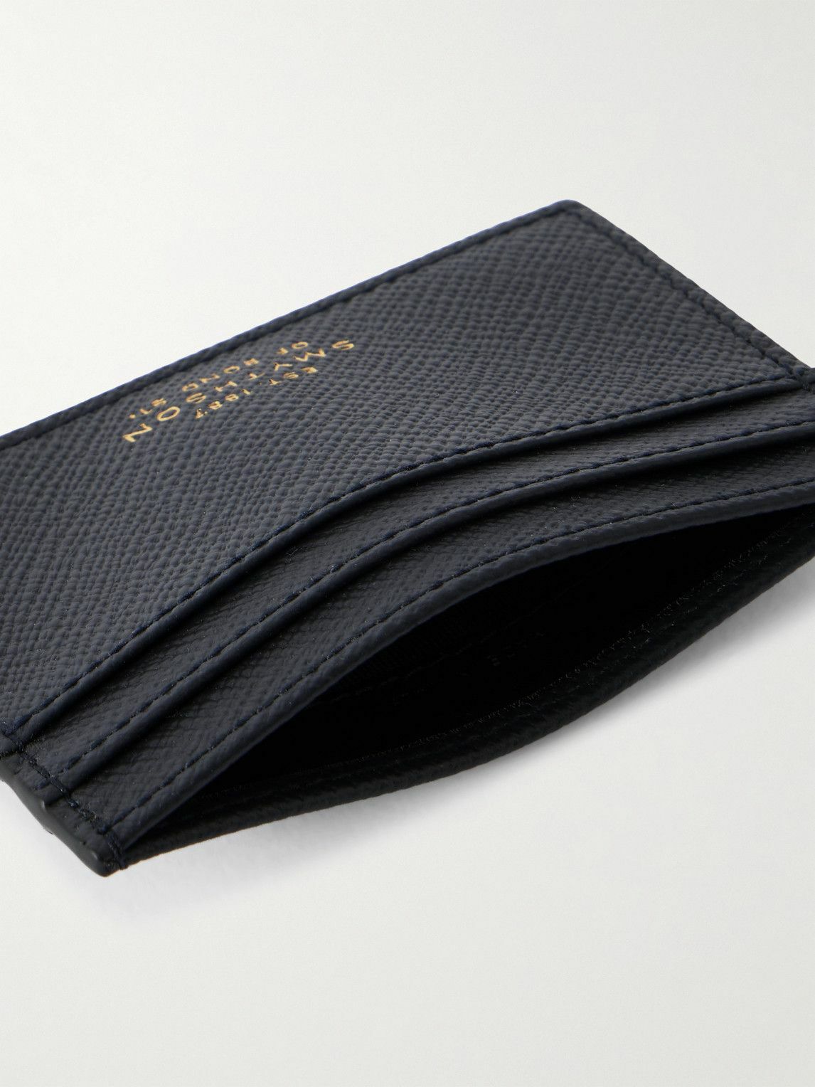 Smythson - Panama Cross-Grain Leather Cardholder