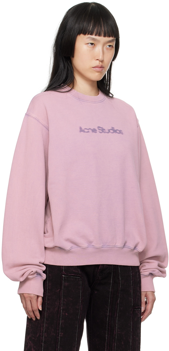 Acne studios sweatshirt pink online