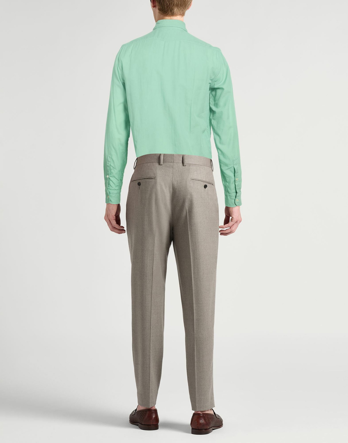 Massimo Alba Mens Shirt Light in Green