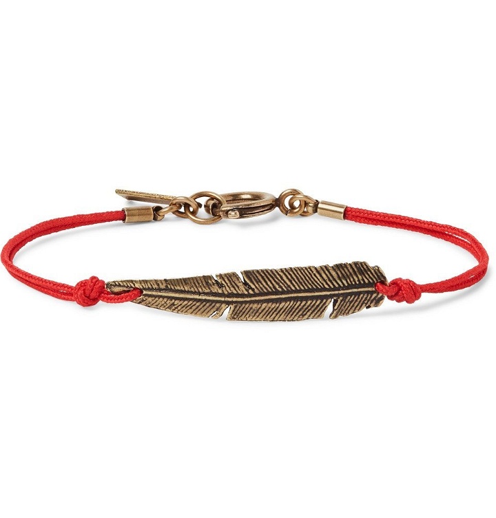 Photo: Isabel Marant - Cord and Gold-Tone Bracelet - Red