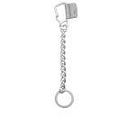 HOBO Carabiner Chain Key Ring in Silver