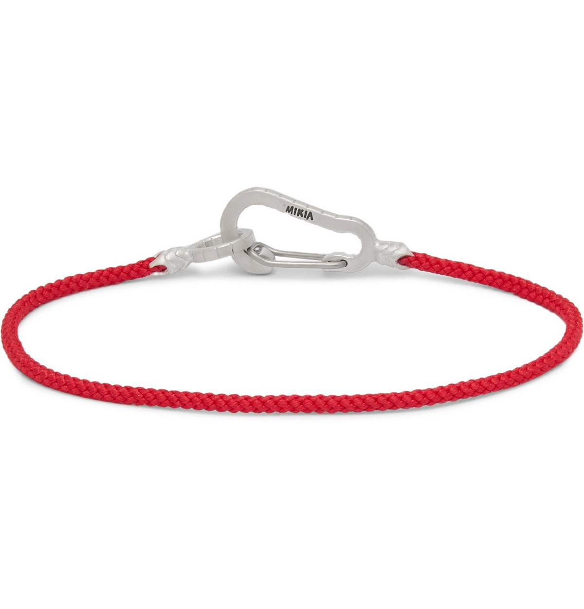 Mikia - Cord and Silver-Tone Bracelet - Red Mikia