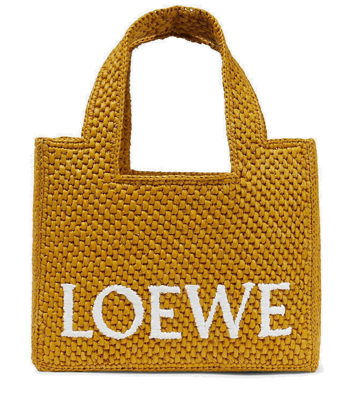 LOEWE × Paula's Ibiza☆フォント スモール トートバッグ 黒色 Paula's Ibiza Small logo shopper in black - Loewe | Mytheresa