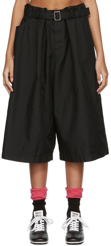 Photo: Tricot Comme des Garçons Black Polyester Shorts