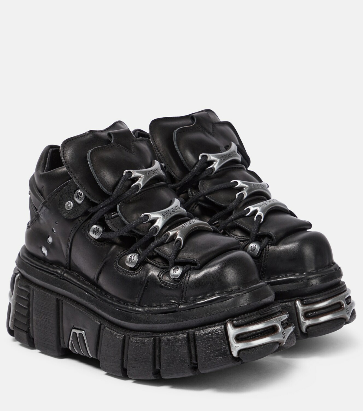 Vetements x New Rock leather platform sneakers Vetements