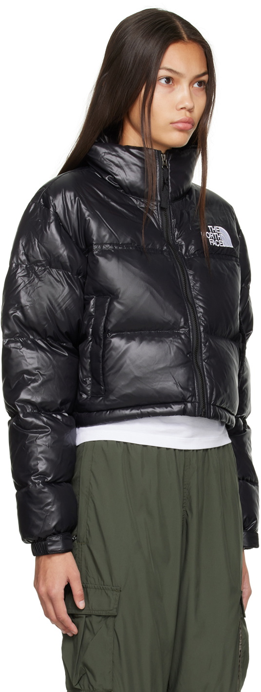 The North Face Black Nuptse Short Down Jacket The North Face