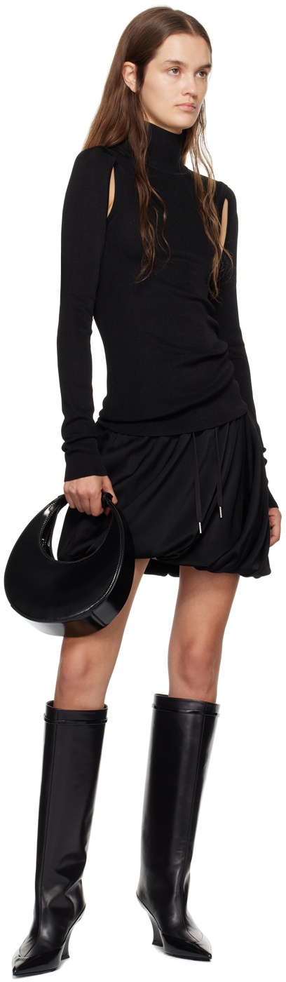 Helmut Lang Black Air Turtleneck