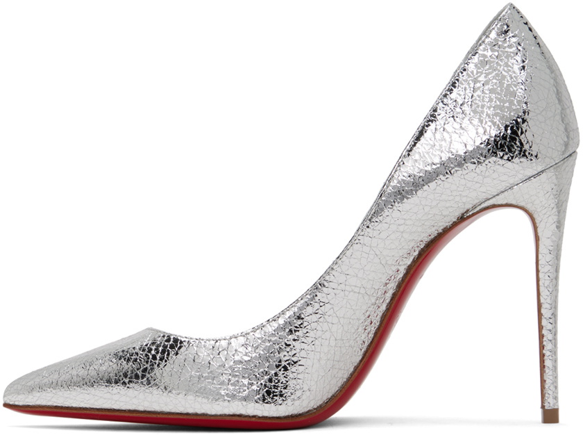 Christian Louboutin Silver Kate 100 Heels