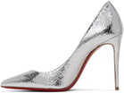 Christian Louboutin Silver Kate 100 Heels