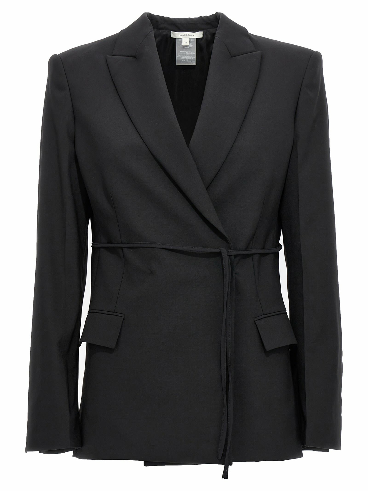 アウターその他 NENSI DOJAKA Woman Blazer Black NDAW23JKT019 BLACK Nensi Dojaka Outlet: Blazer woman - Black | Nensi Dojaka