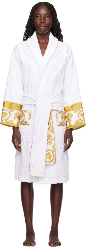 Photo: Versace Underwear White 'I Heart Baroque' Robe