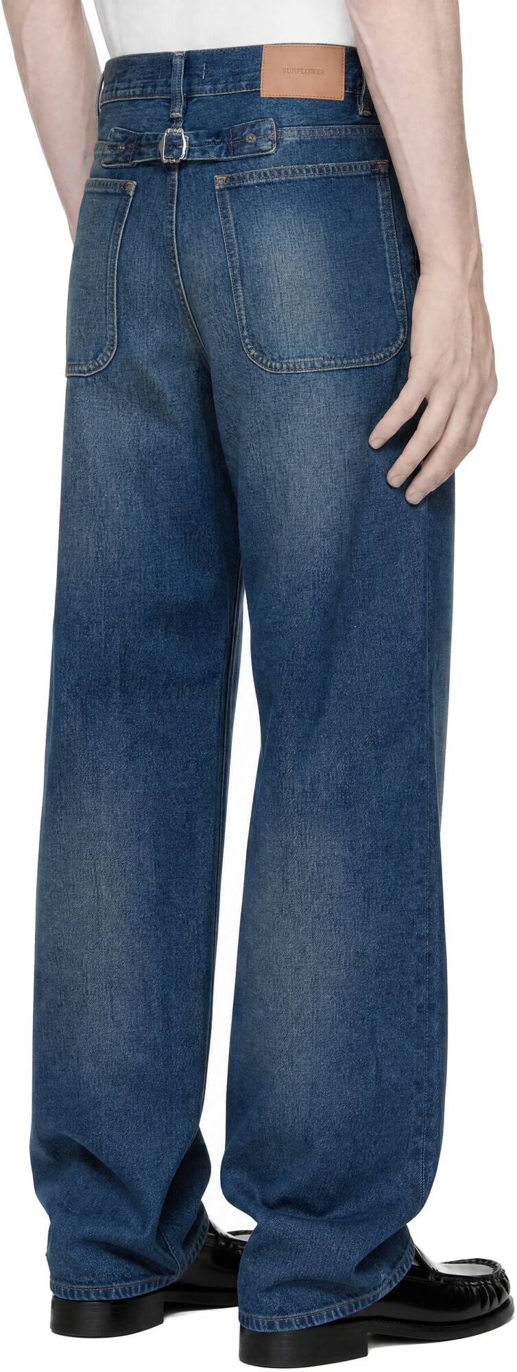 Sunflower Blue Super Wide Cinch Jeans