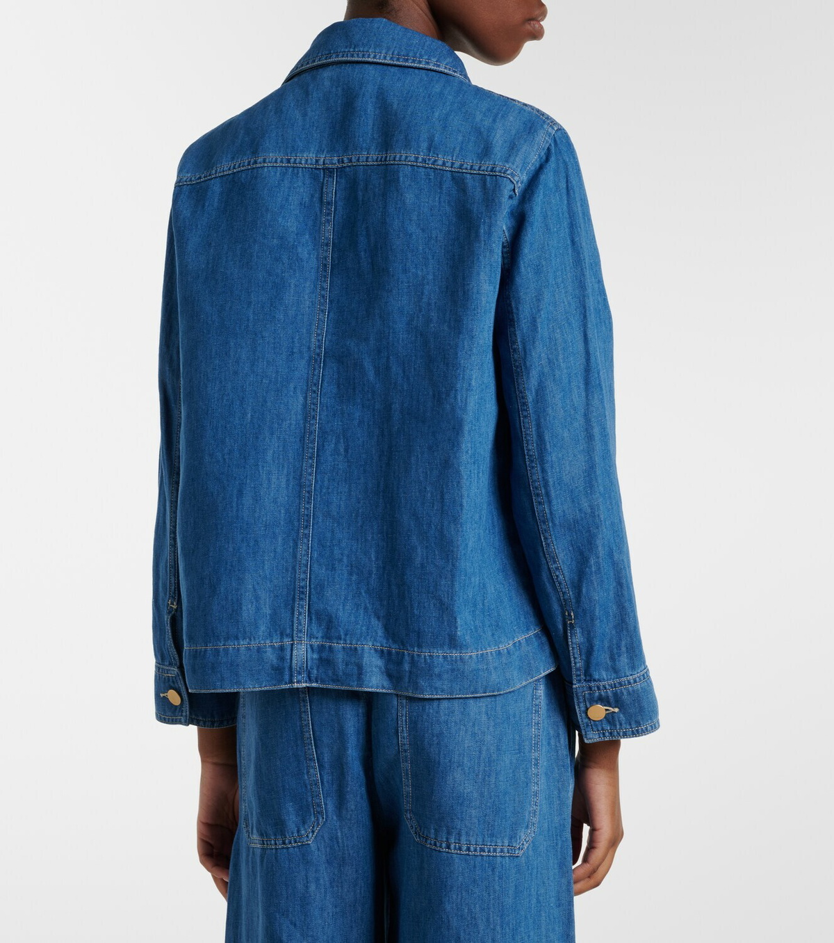 'S Max Mara Galante cotton and linen denim jacket