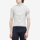 Rapha Men's Pro Team Lightweight Gilet in Silver Gray/White Alyssum