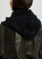 Lisa Yang Rina Brushed Cashmere Hood - Black - One Size