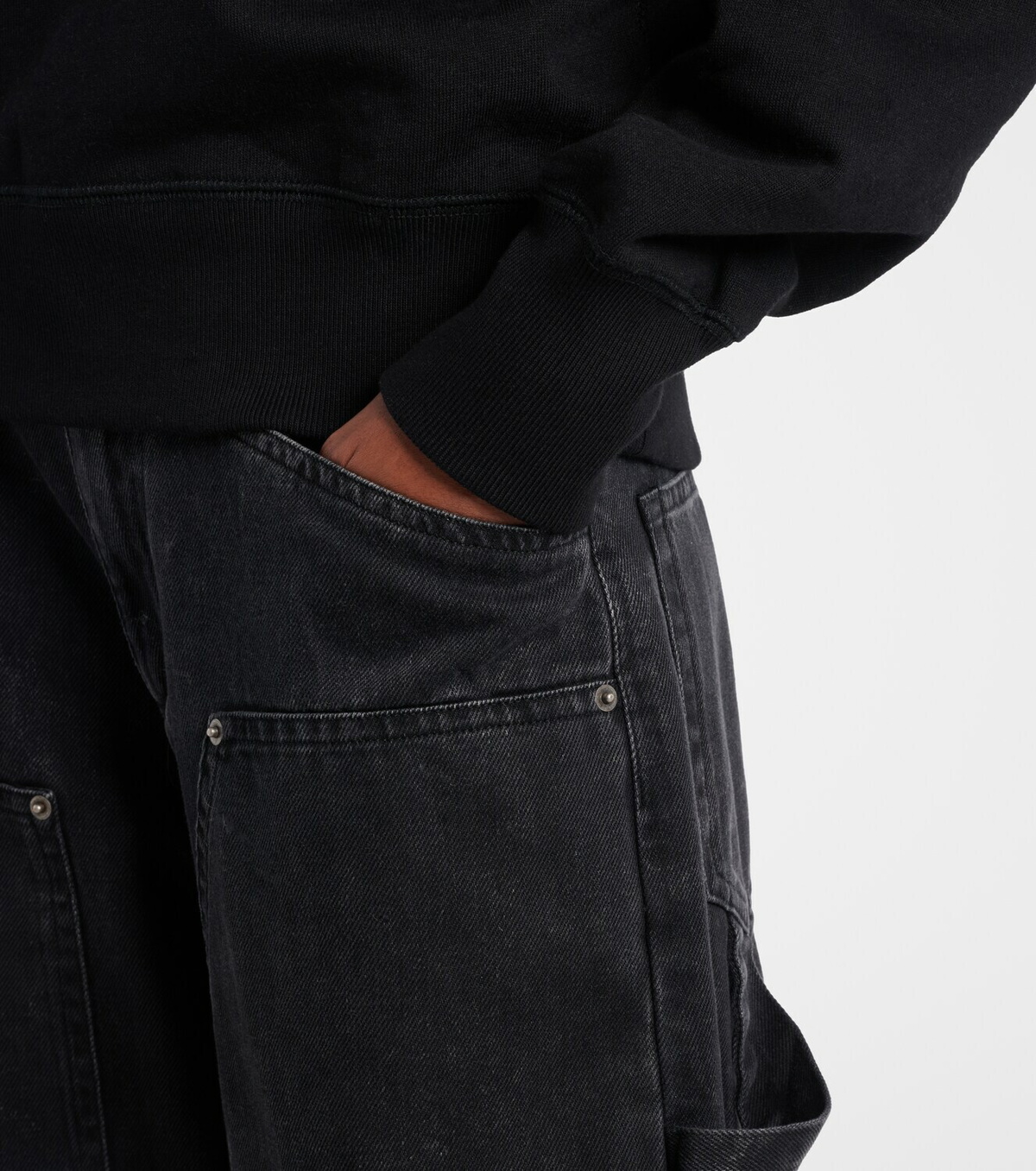 Marant Etoile Moby logo cotton-blend fleece sweatshirt