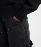Marant Etoile Moby logo cotton-blend fleece sweatshirt
