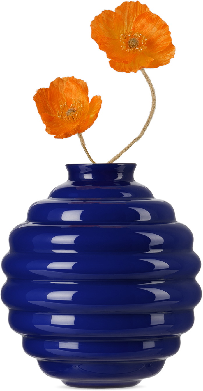Dolce & Gabbana Blue Venini Edition Small Déco Vase