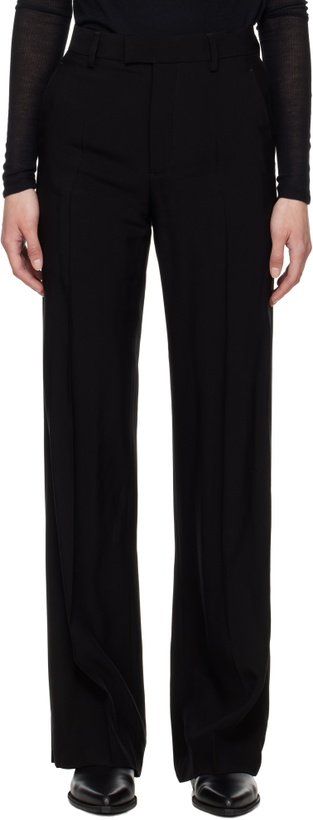 Photo: Ann Demeulemeester Black Maaike Flared Leg Comfort Trousers