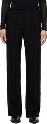 Ann Demeulemeester Black Maaike Flared Leg Comfort Trousers