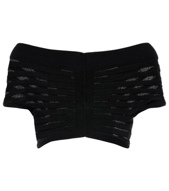 Photo: Alaïa Knitted off-shoulder crop top