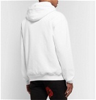 Noon Goons - Fleece-Back Printed Cotton-Jersey Hoodie - White