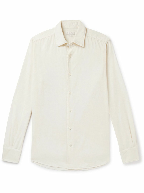 Photo: Incotex - Slim-Fit Cotton-Corduroy Shirt - Neutrals