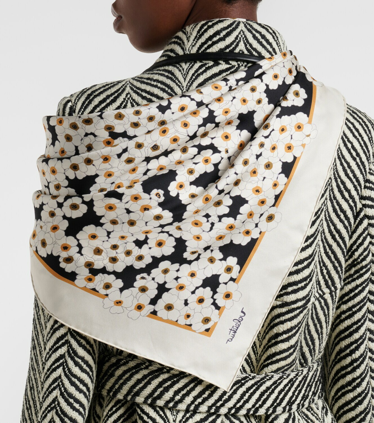 Valentino Floral silk scarf