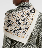 Valentino Floral silk scarf