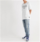 Fendi - Logo-Appliquéd Cotton-Jersey T-Shirt - White
