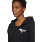 Marcelo Burlon County of Milan Black Wings Barcode Zip Hoodie