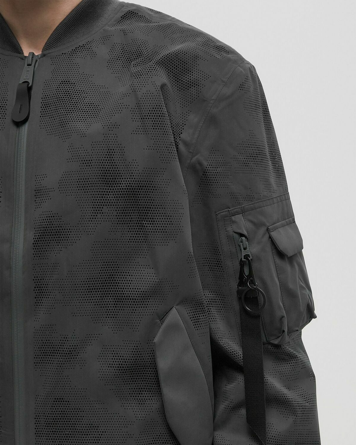 Alpha Industries L-2B Laser Cut Flight Jacket II Grey Mens Bomber Jacket