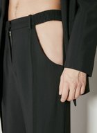 Mugler Cut-Out Tailored Pants